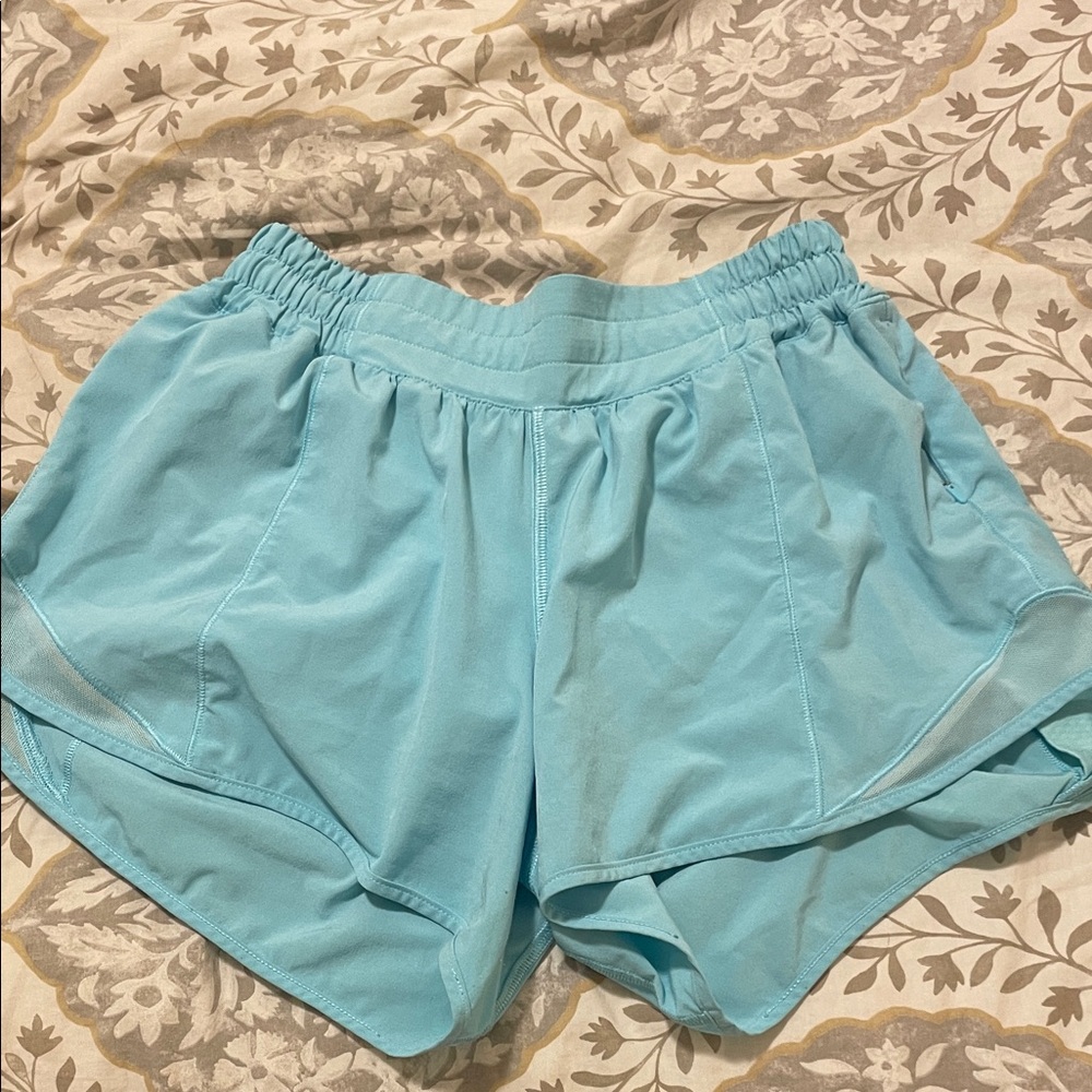 Lululemon Hotty Hot Sky Blue Athletic Shorts